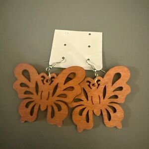 Butterfly Wooden Earrings